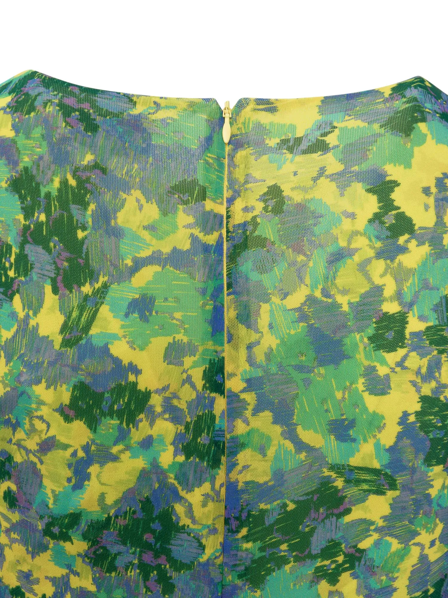 Ganni Floral Printed Ruched Midi Dress