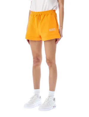 Ganni Logo Embroidered Drawstring Shorts