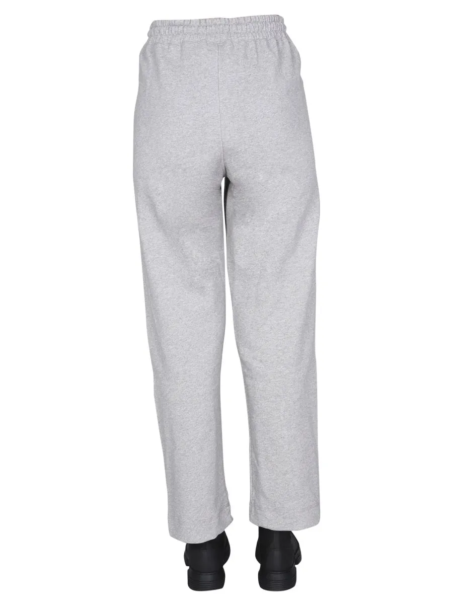 Ganni Logo Embroidered Drawstring Sweatpants