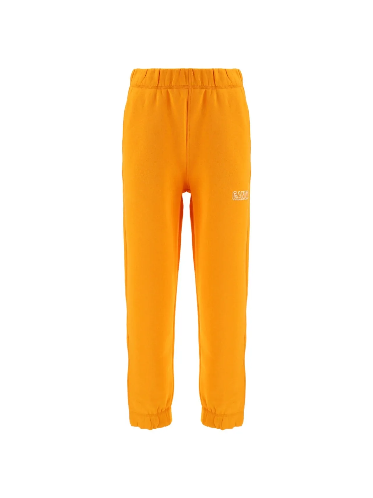 Ganni Logo Embroidered Straight-Leg Sweatpants
