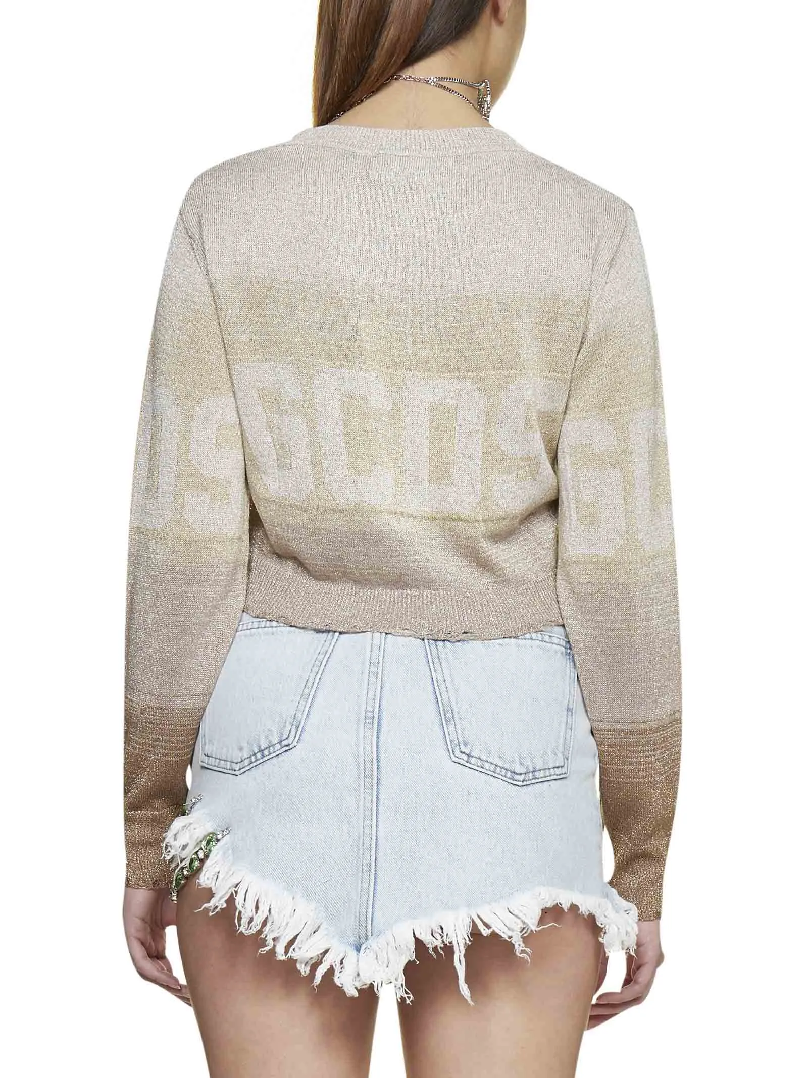 GCDS Cropped Knit Jumper
