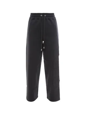 GCDS Logo Embroidered Drawstring Track Pants