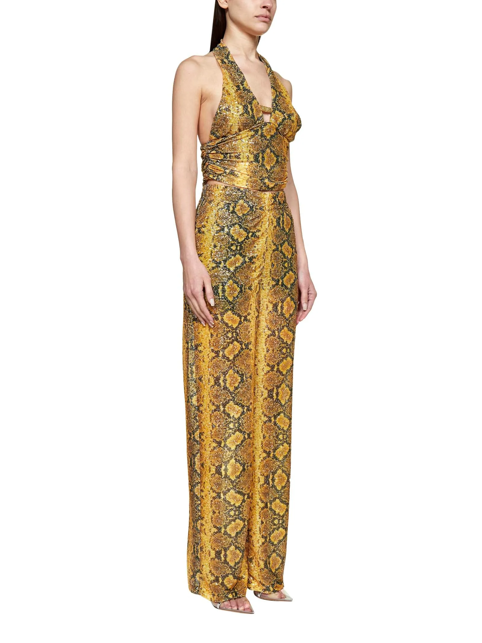 GCDS Python Print Crossover Band Mini Top