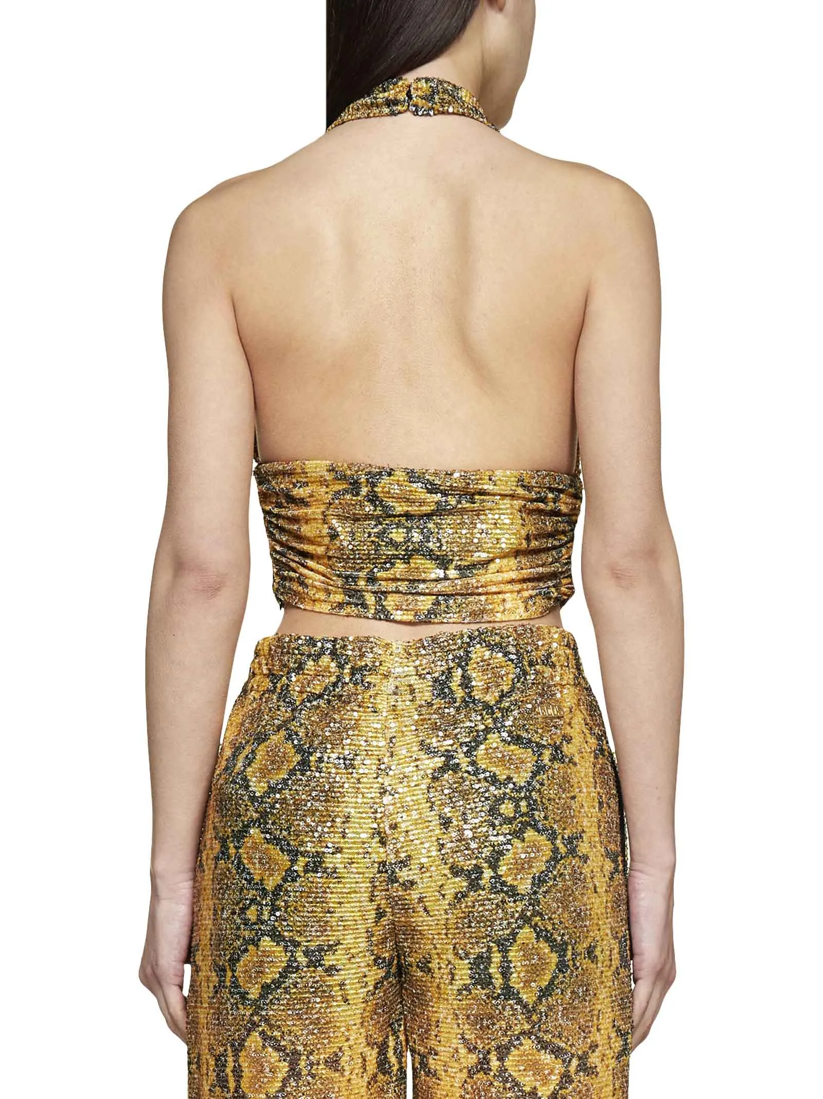 GCDS Python Print Crossover Band Mini Top