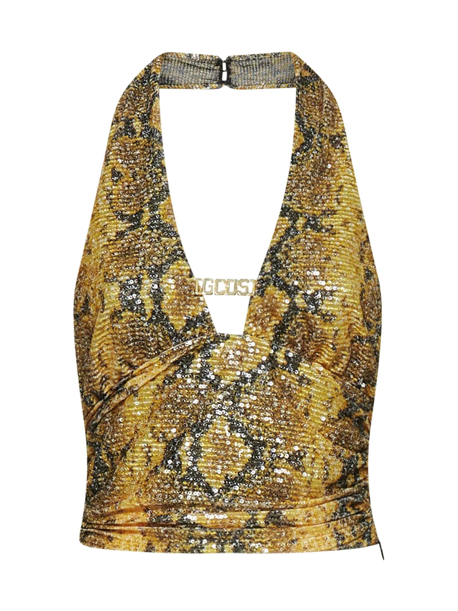 GCDS Python Print Crossover Band Mini Top