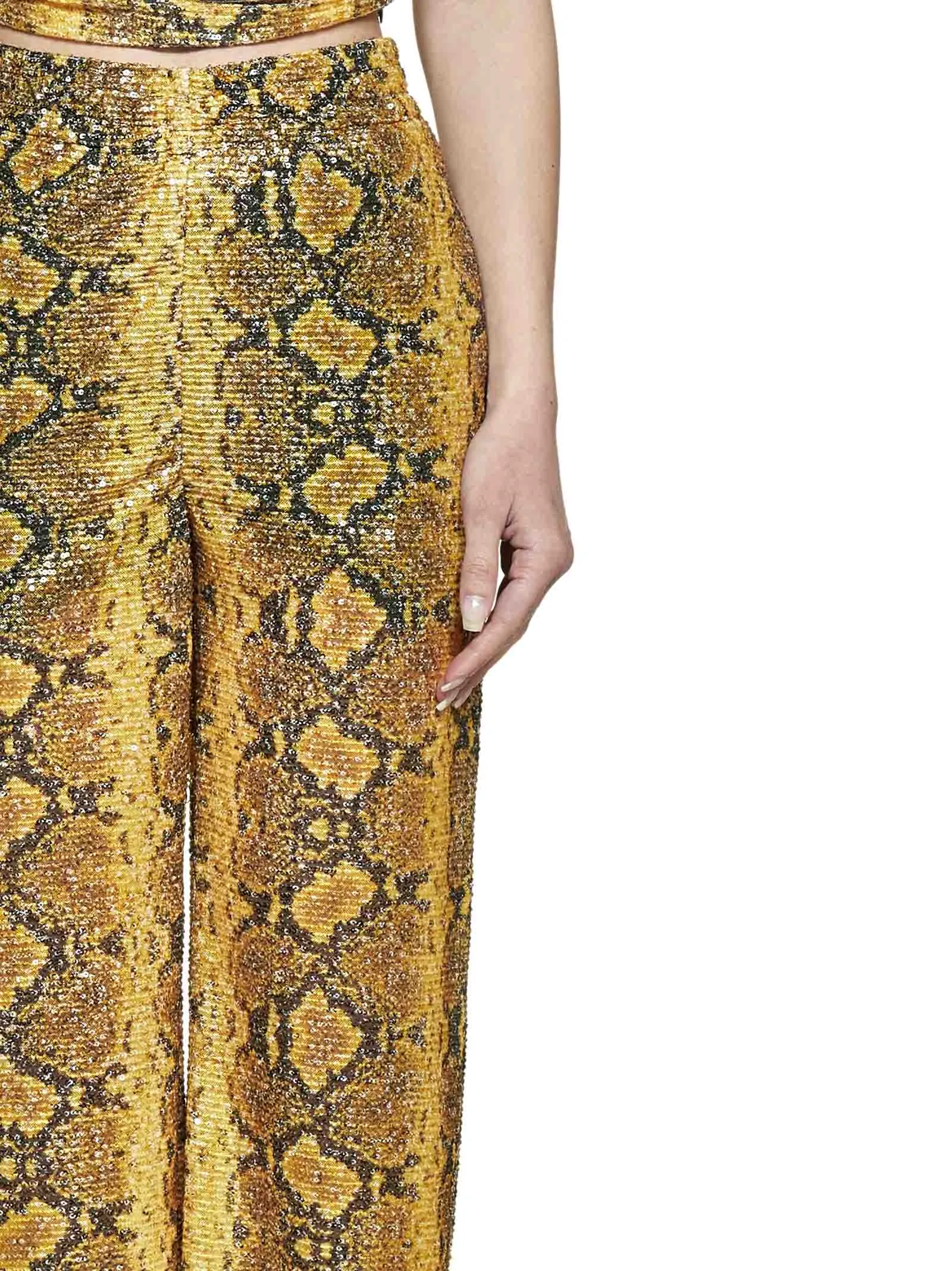 GCDS Python Print Elastic Waistband Pants