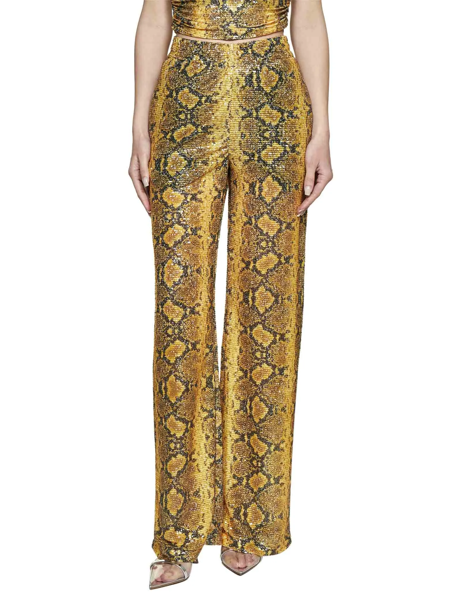 GCDS Python Print Elastic Waistband Pants