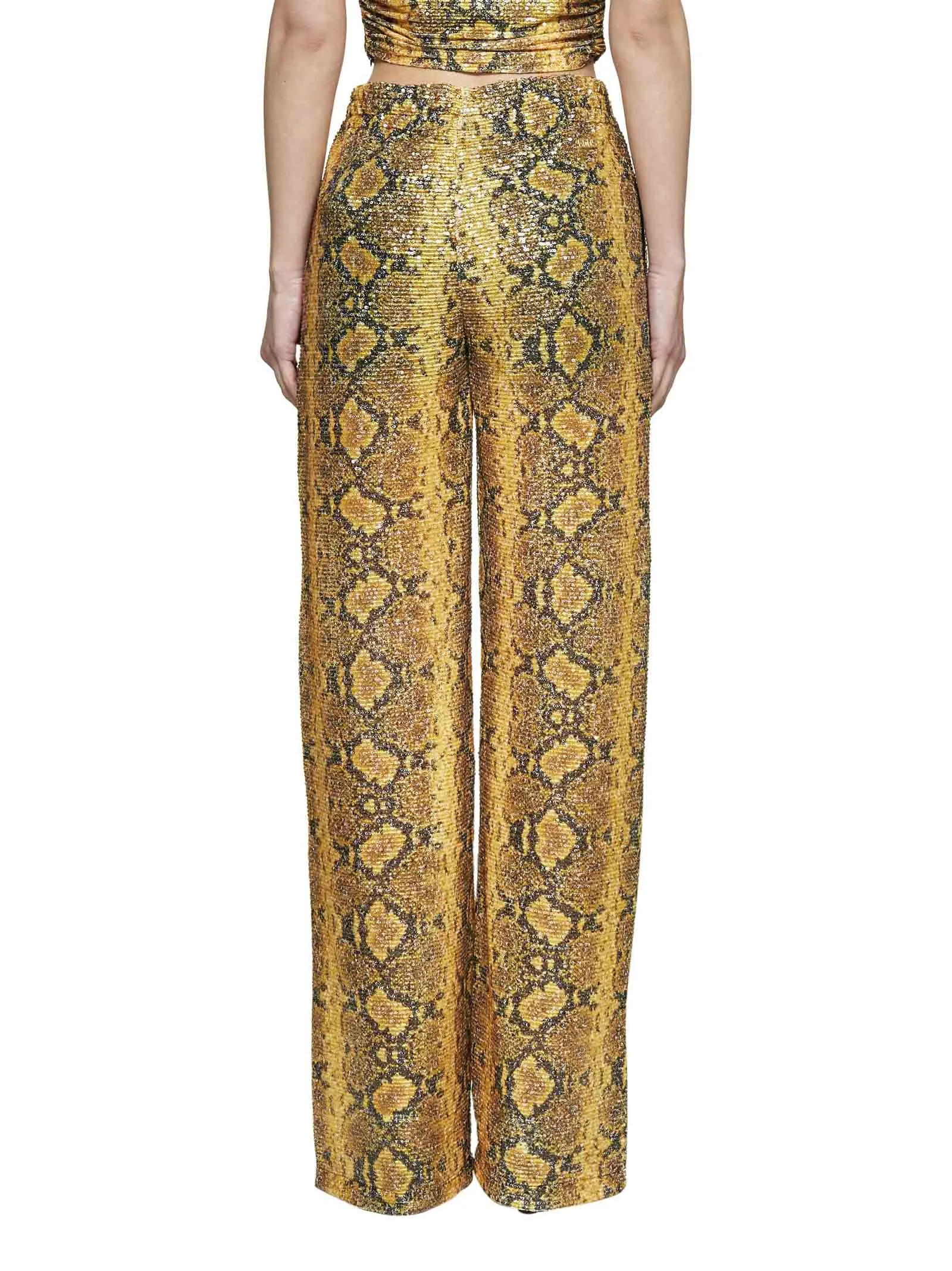 GCDS Python Print Elastic Waistband Pants