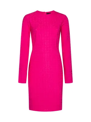 Givenchy All-Over Logo Long-Sleeved Dress