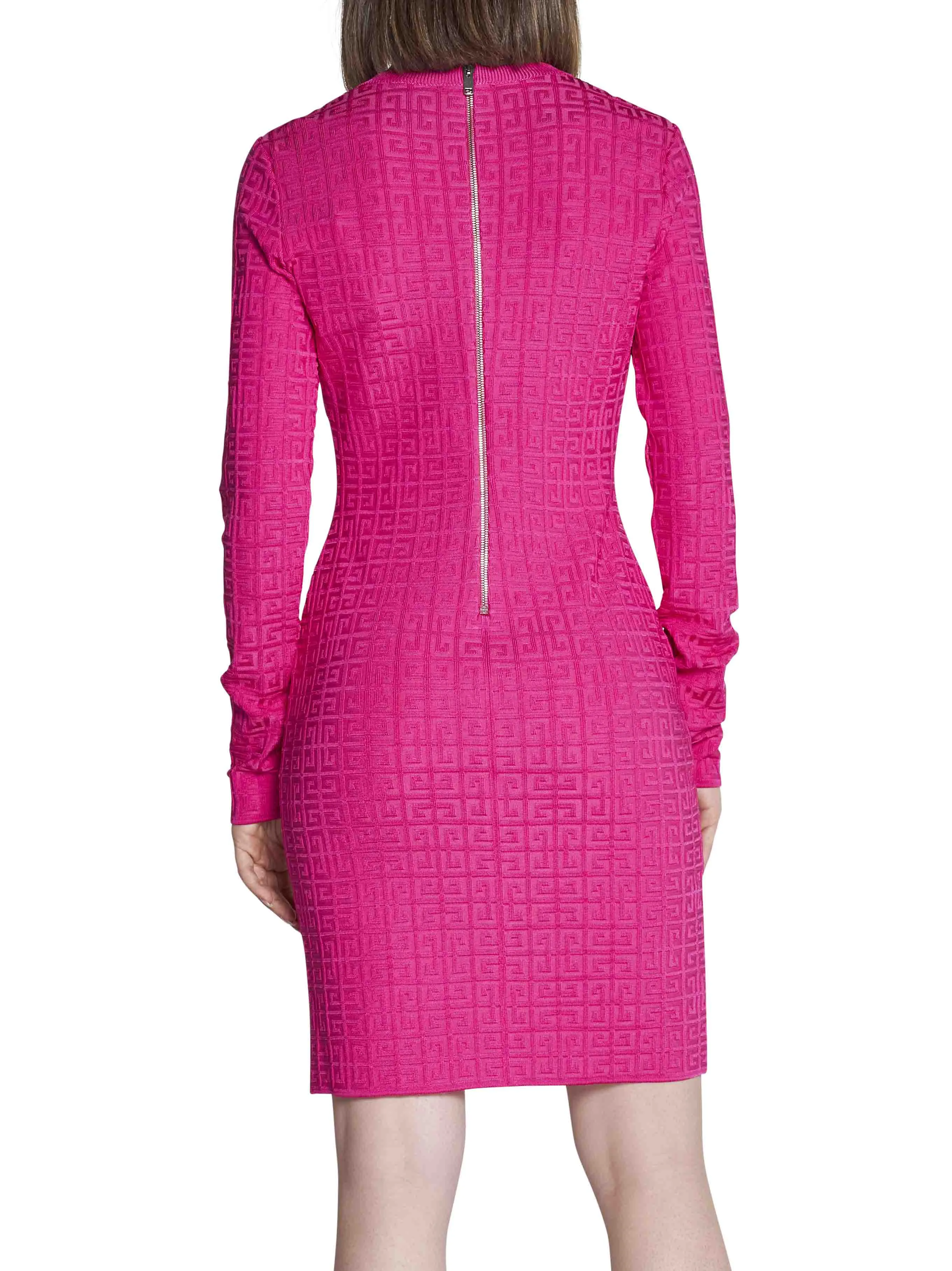 Givenchy All-Over Logo Long-Sleeved Dress