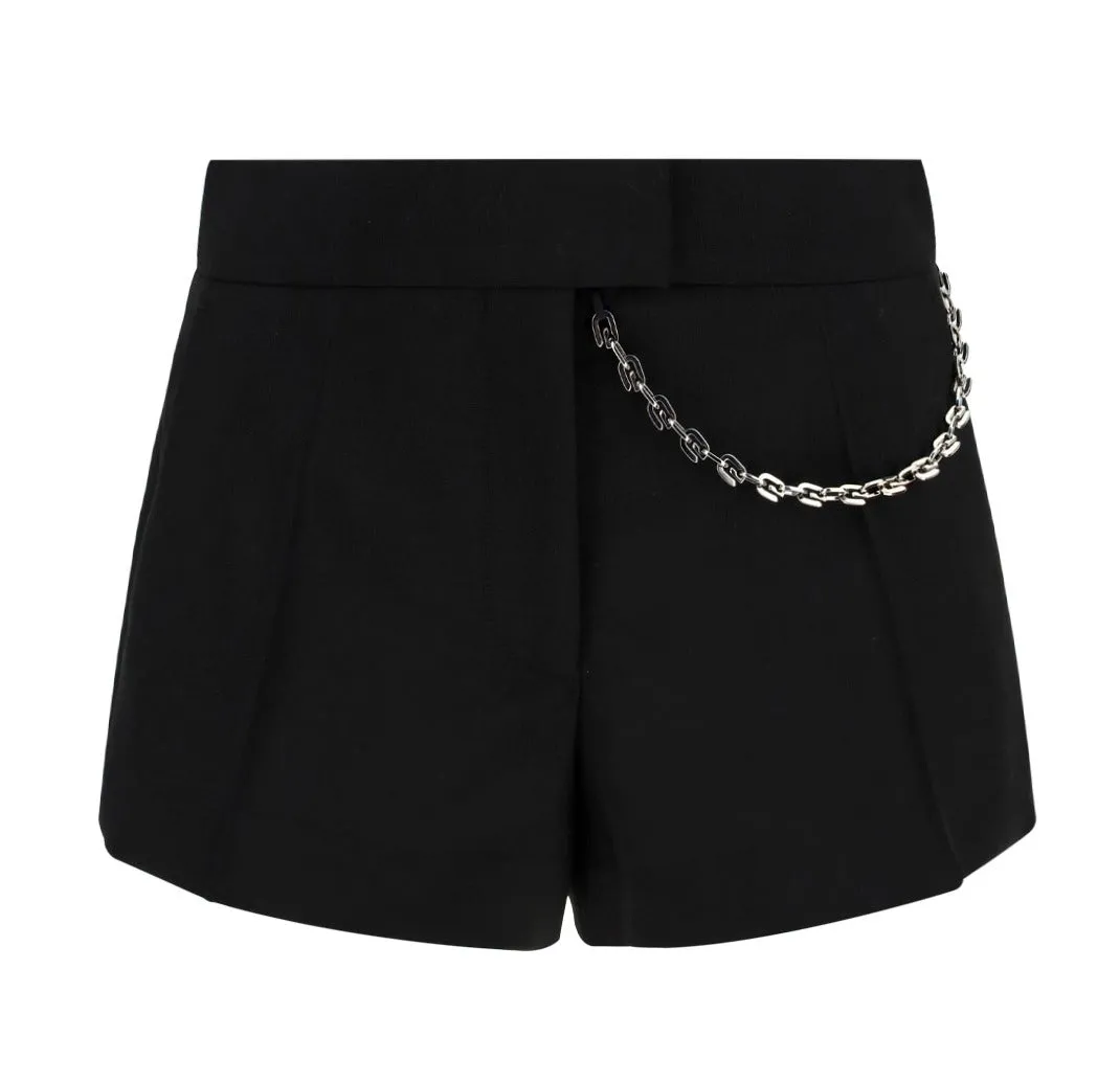 Givenchy Chain Detailed Slim Cut Shorts