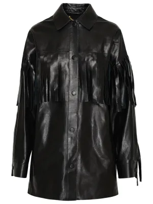 Golden Goose Deluxe Brand Fringe-Trimmed Buttoned Jacket