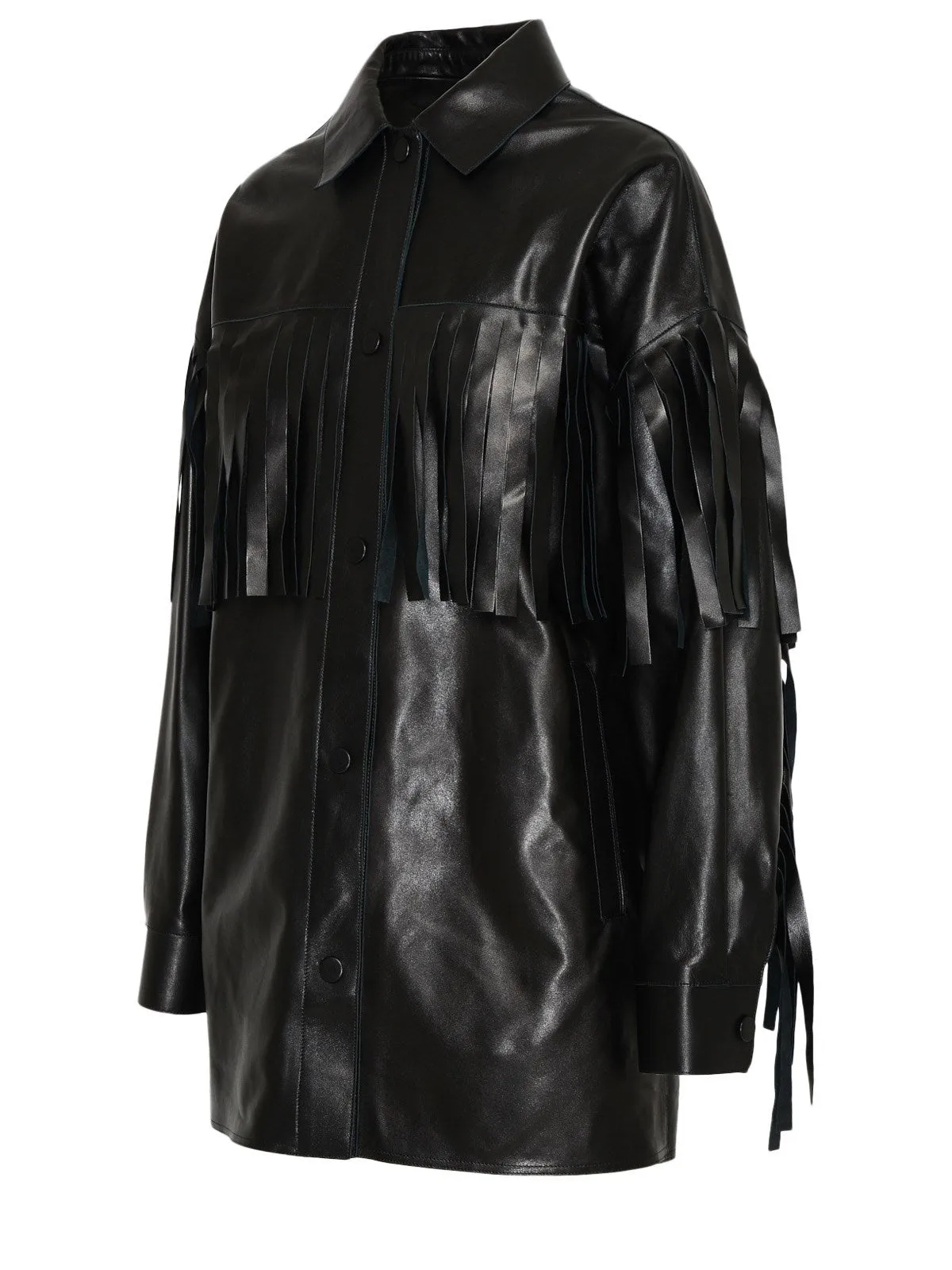 Golden Goose Deluxe Brand Fringe-Trimmed Buttoned Jacket