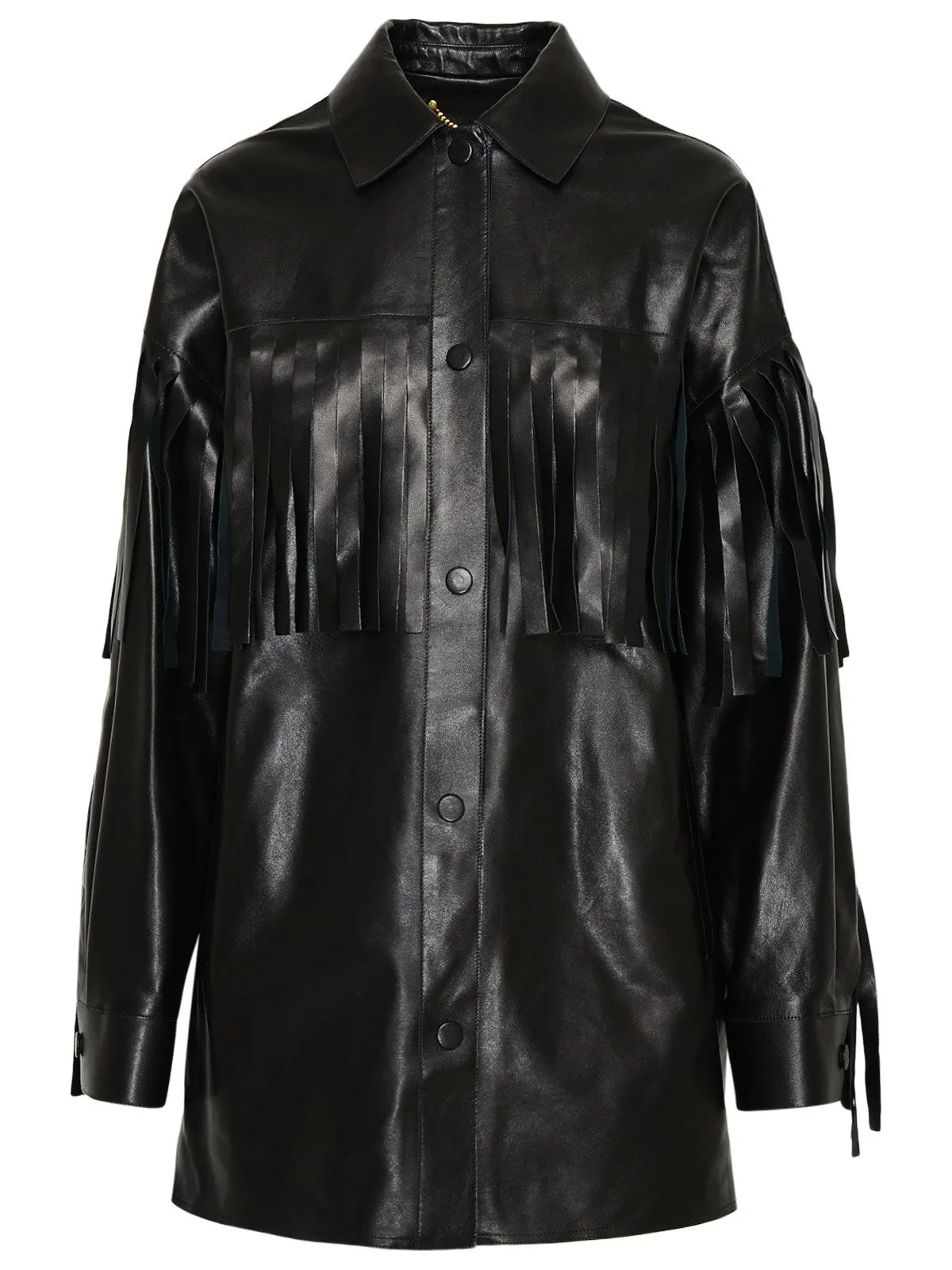 Golden Goose Deluxe Brand Fringe-Trimmed Buttoned Jacket