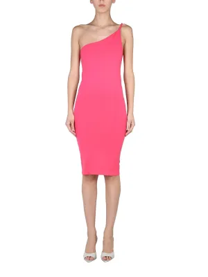 Helmut Lang One-Shoulder Midi Dress
