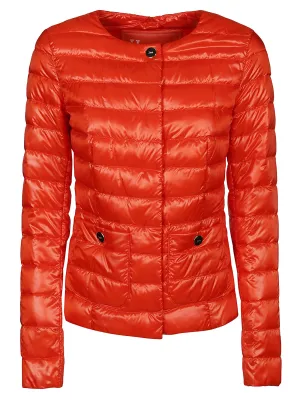 Herno Buttoned Crewneck Padded Jacket