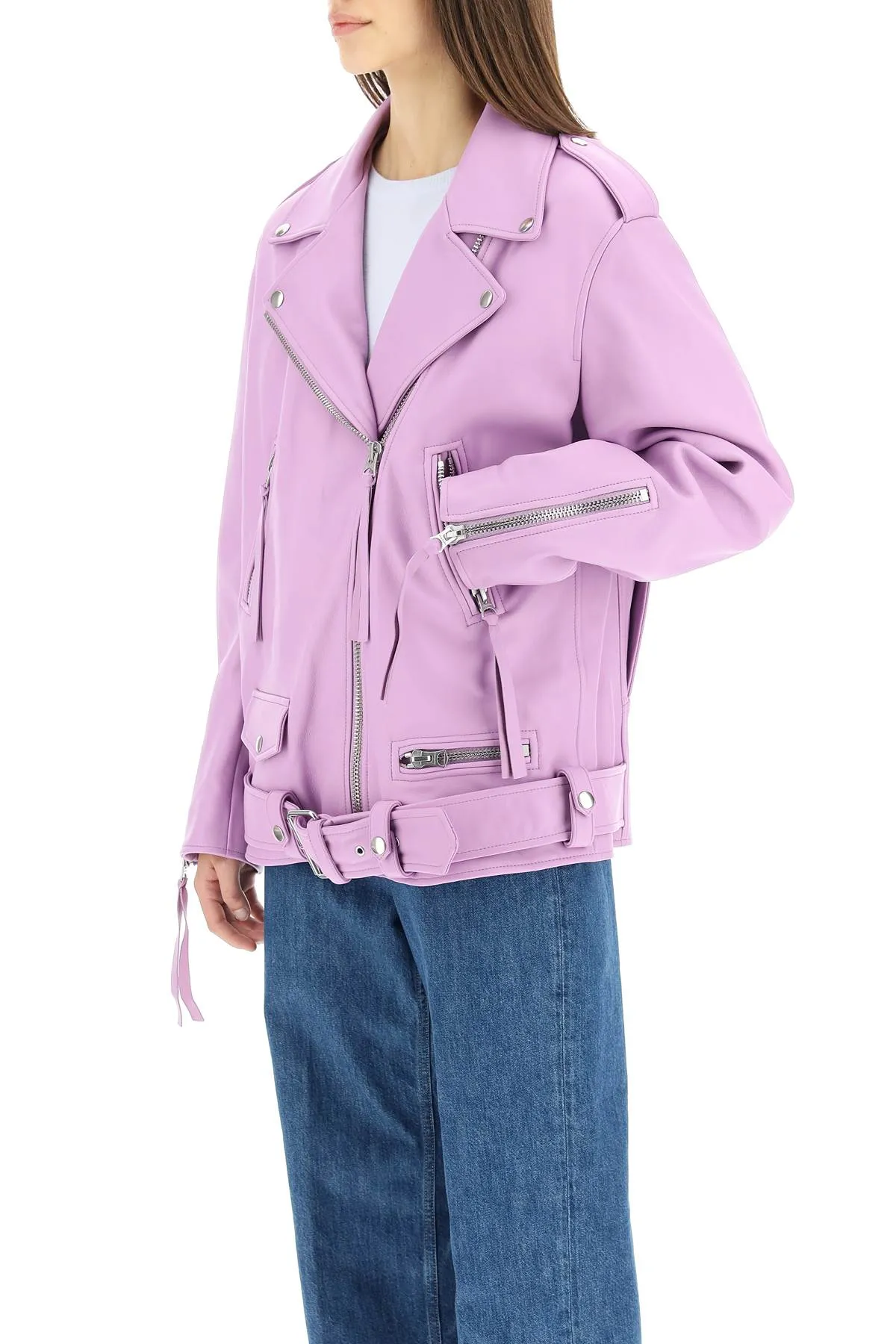 Honey Fucking Dijon X Acne Studios Zipped Biker Jacket