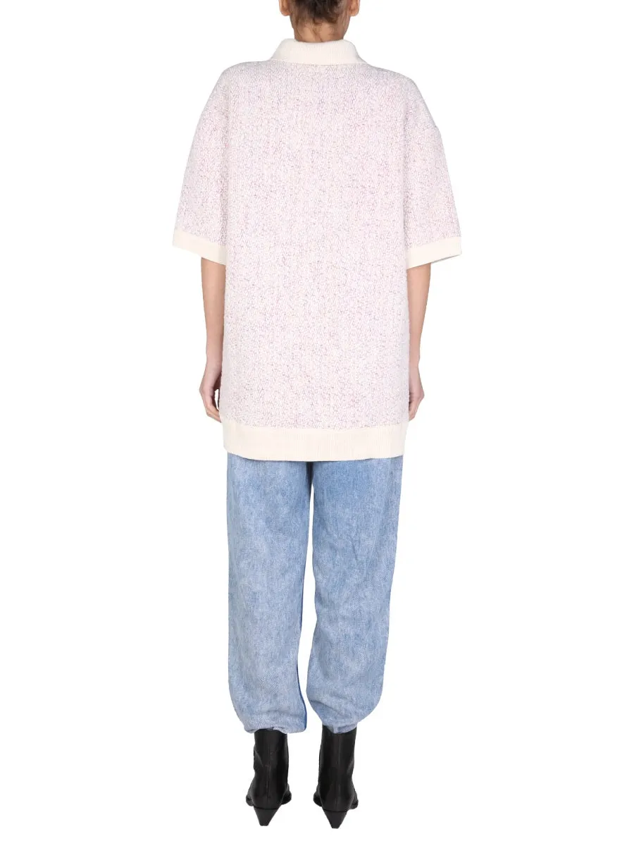 Isabel Marant Imelda Short-Sleeved Knitted Top