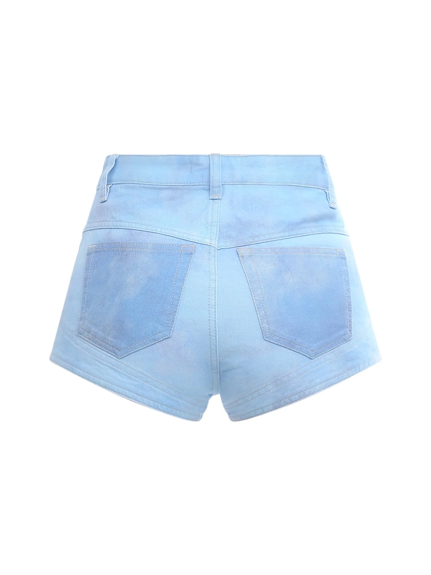 Isabel Marant Neida Patchwork Detailed Denim Shorts