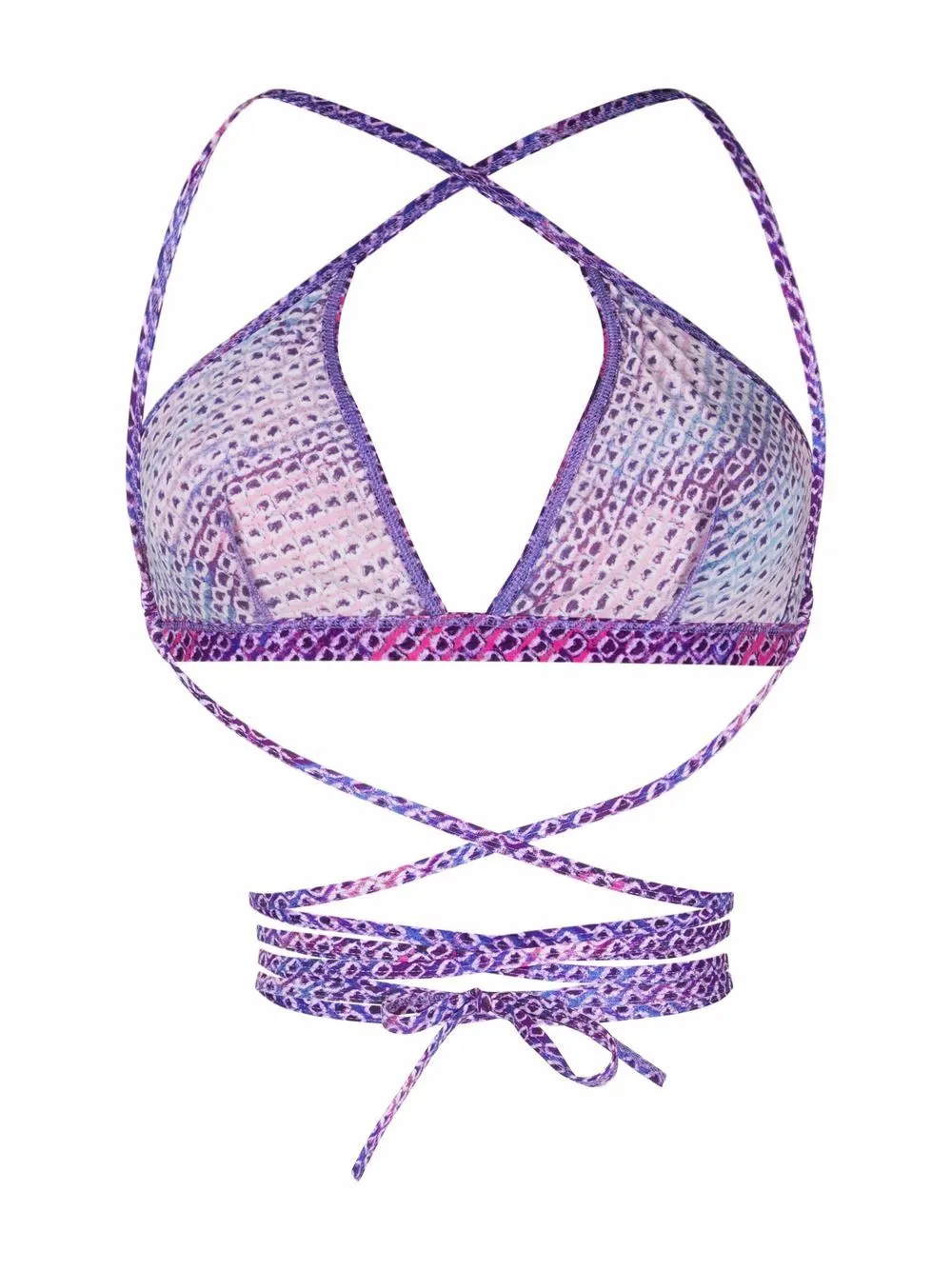 Isabel Marant Solanges Graphic Printed Bikini Top