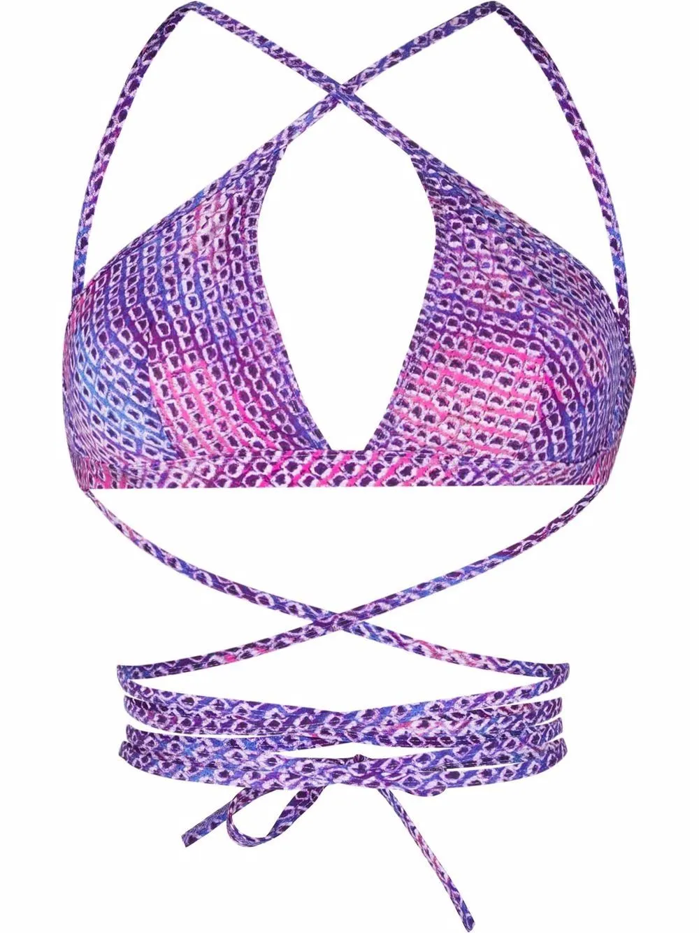 Isabel Marant Solanges Graphic Printed Bikini Top
