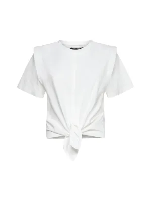 Isabel Marant Tie Cropped Crewneck T-Shirt