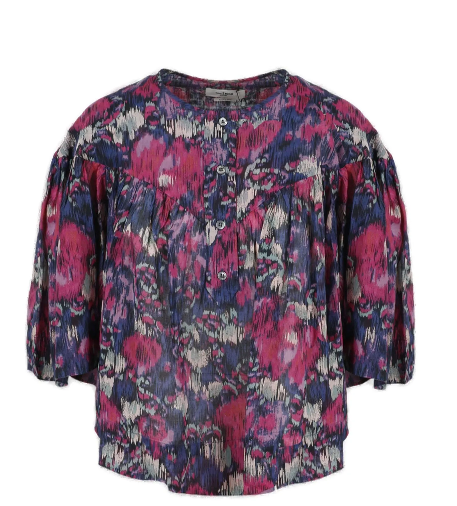 Isabel Marant toile Abstract-Print Cropped Top