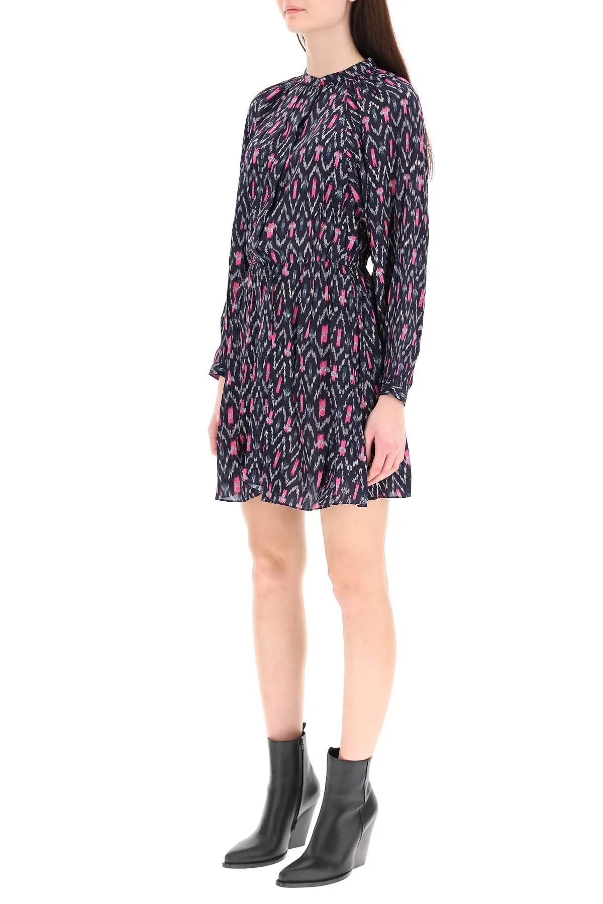 Isabel Marant toile Allover Ethnic Pattern Mini Dress