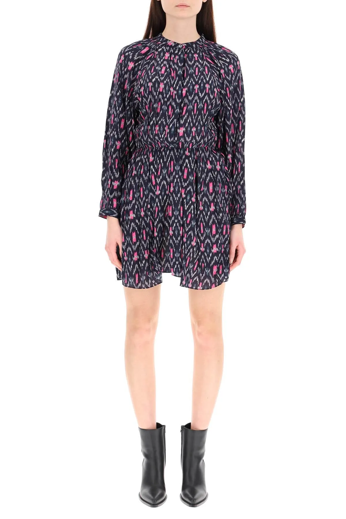 Isabel Marant toile Allover Ethnic Pattern Mini Dress