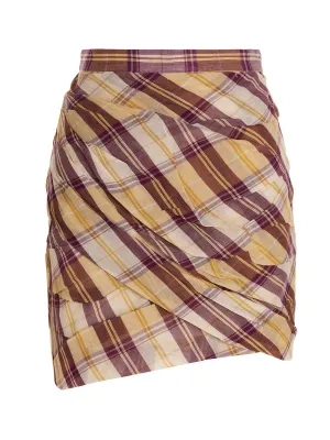 Isabel Marant toile Birdy Ruched Mini Skirt