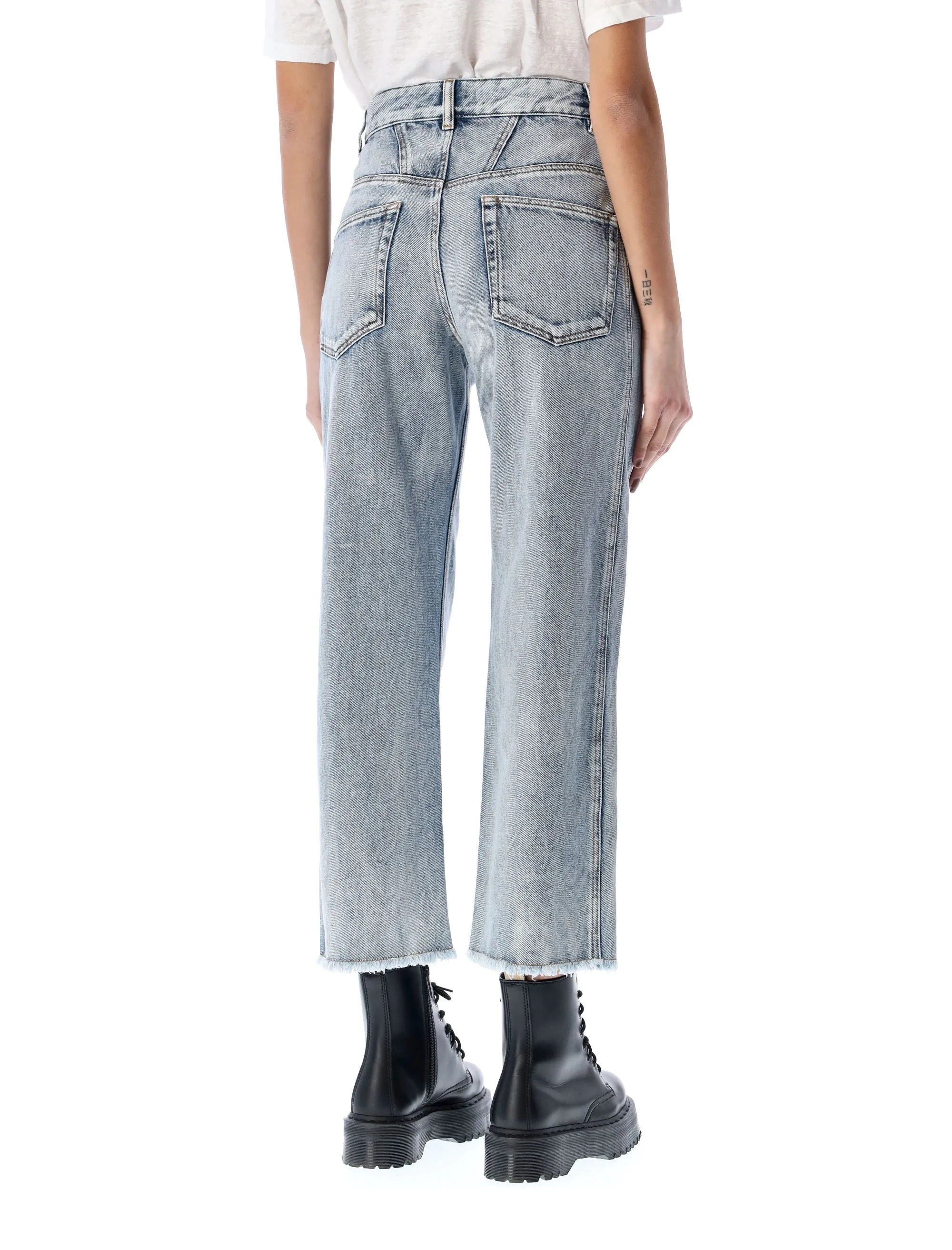 Isabel Marant toile Flared Leg Cropped Jeans