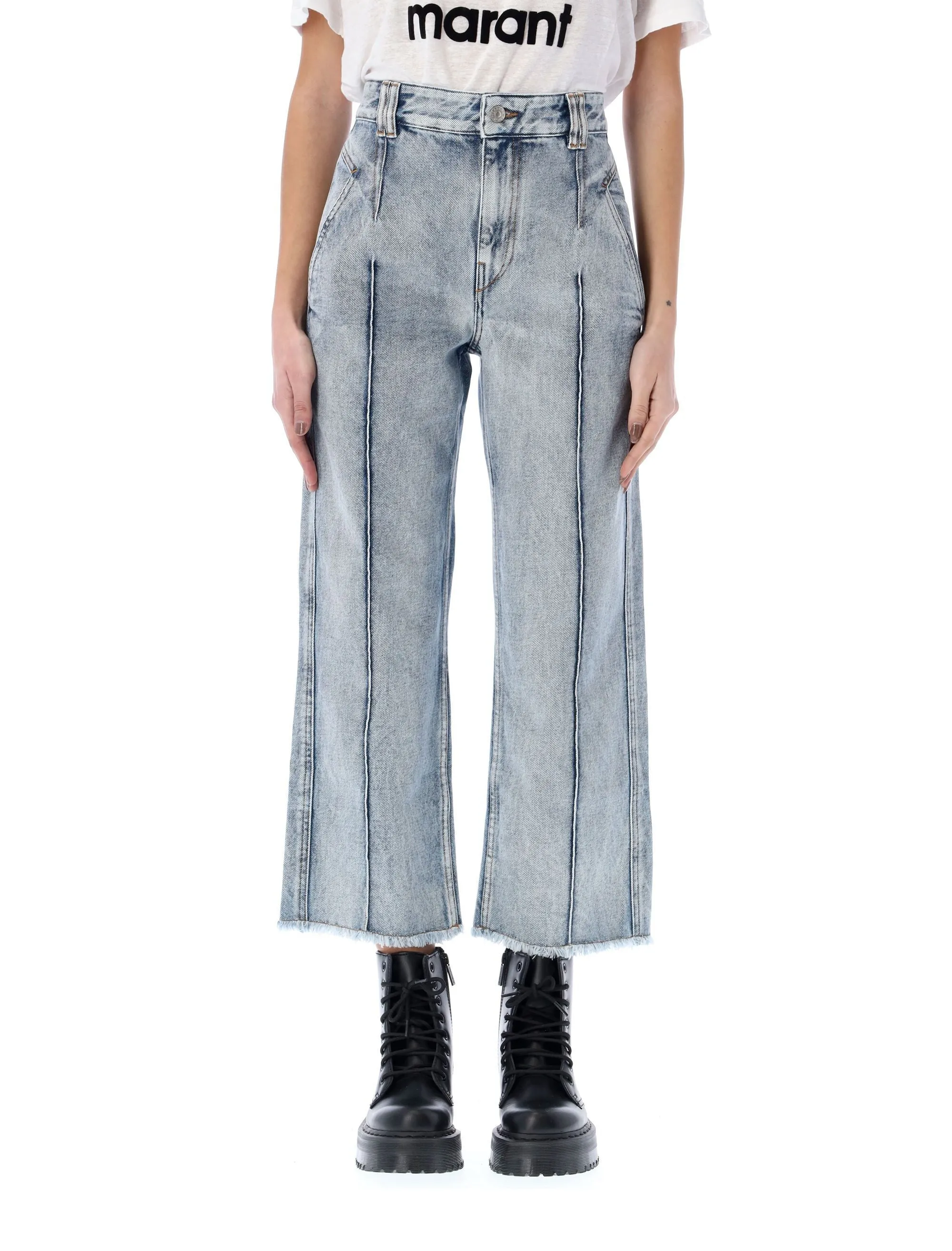 Isabel Marant toile Flared Leg Cropped Jeans