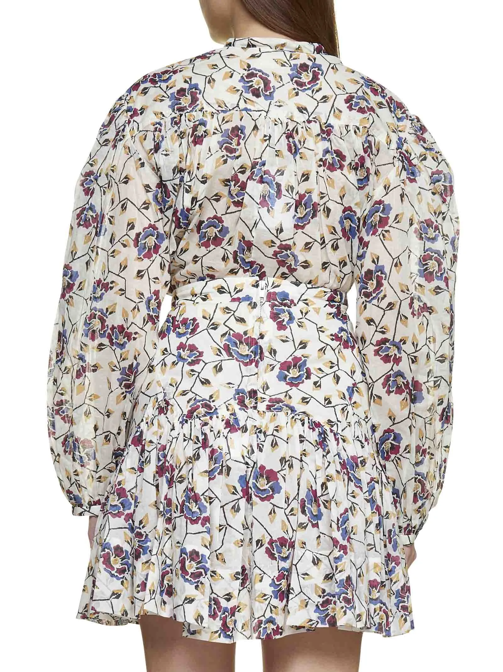 Isabel Marant toile Floral Printed High-Waist Mini Skirt