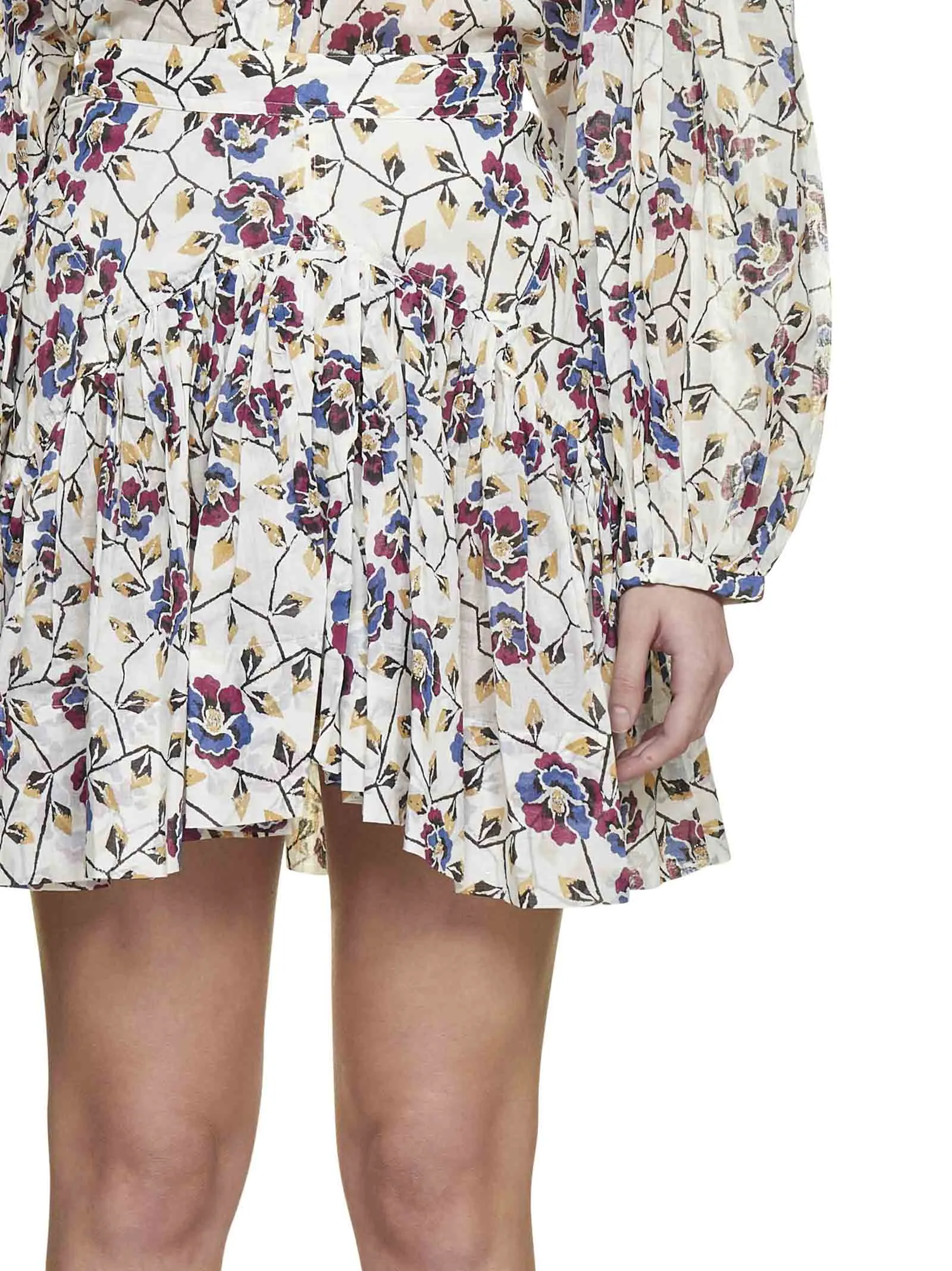 Isabel Marant toile Floral Printed High-Waist Mini Skirt