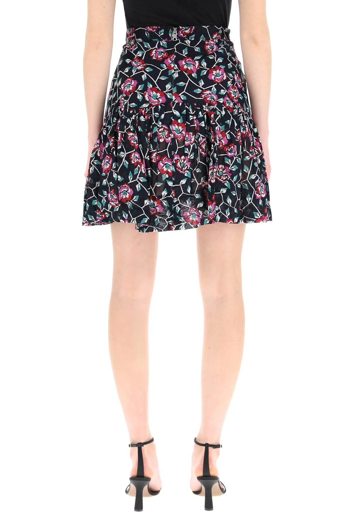 Isabel Marant toile Floral Printed High-Waist Skirt