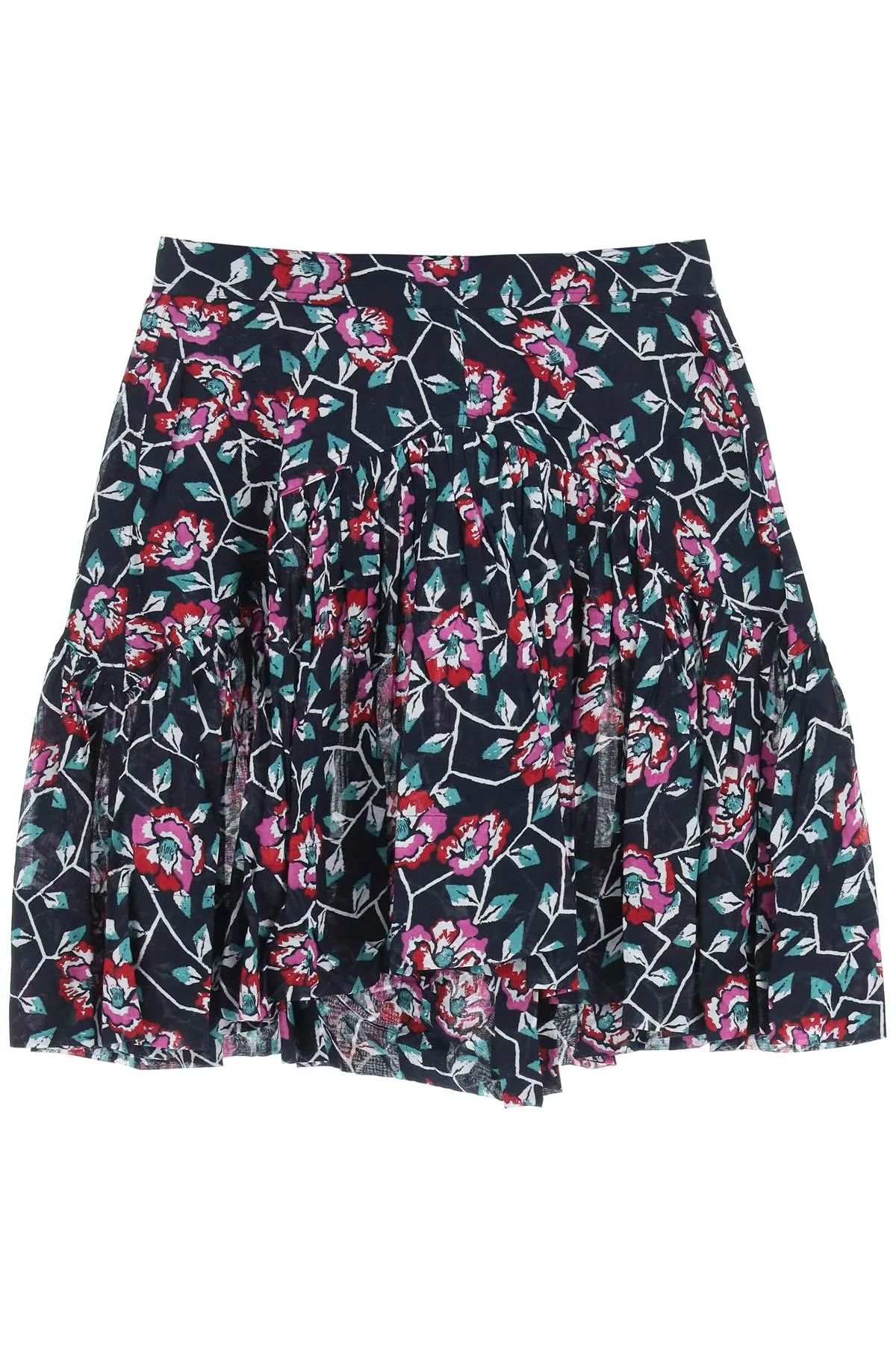 Isabel Marant toile Floral Printed High-Waist Skirt
