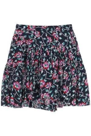 Isabel Marant toile Floral Printed High-Waist Skirt