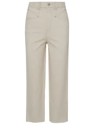 Isabel Marant toile Frayed Hem Cropped Jeans