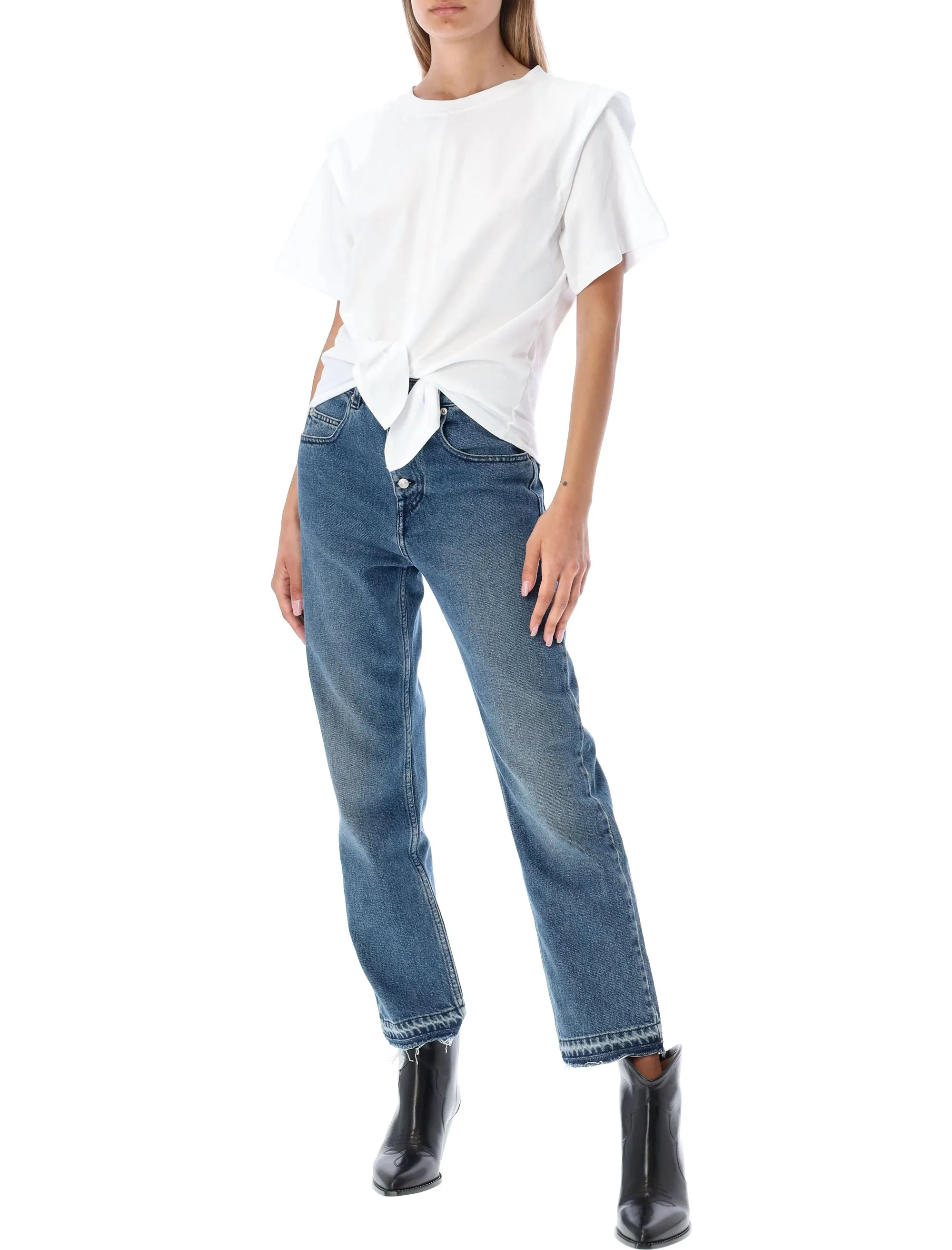 Isabel Marant toile High-Rise Cropped Jeans