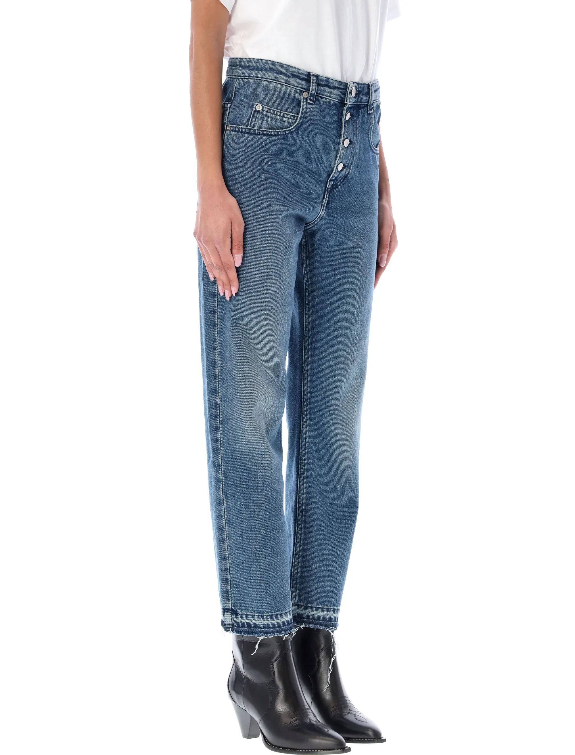 Isabel Marant toile High-Rise Cropped Jeans