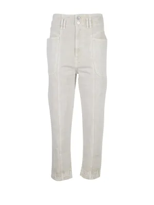 Isabel Marant toile High-Rise Cropped Jeans