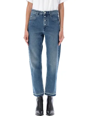 Isabel Marant toile High-Rise Cropped Jeans