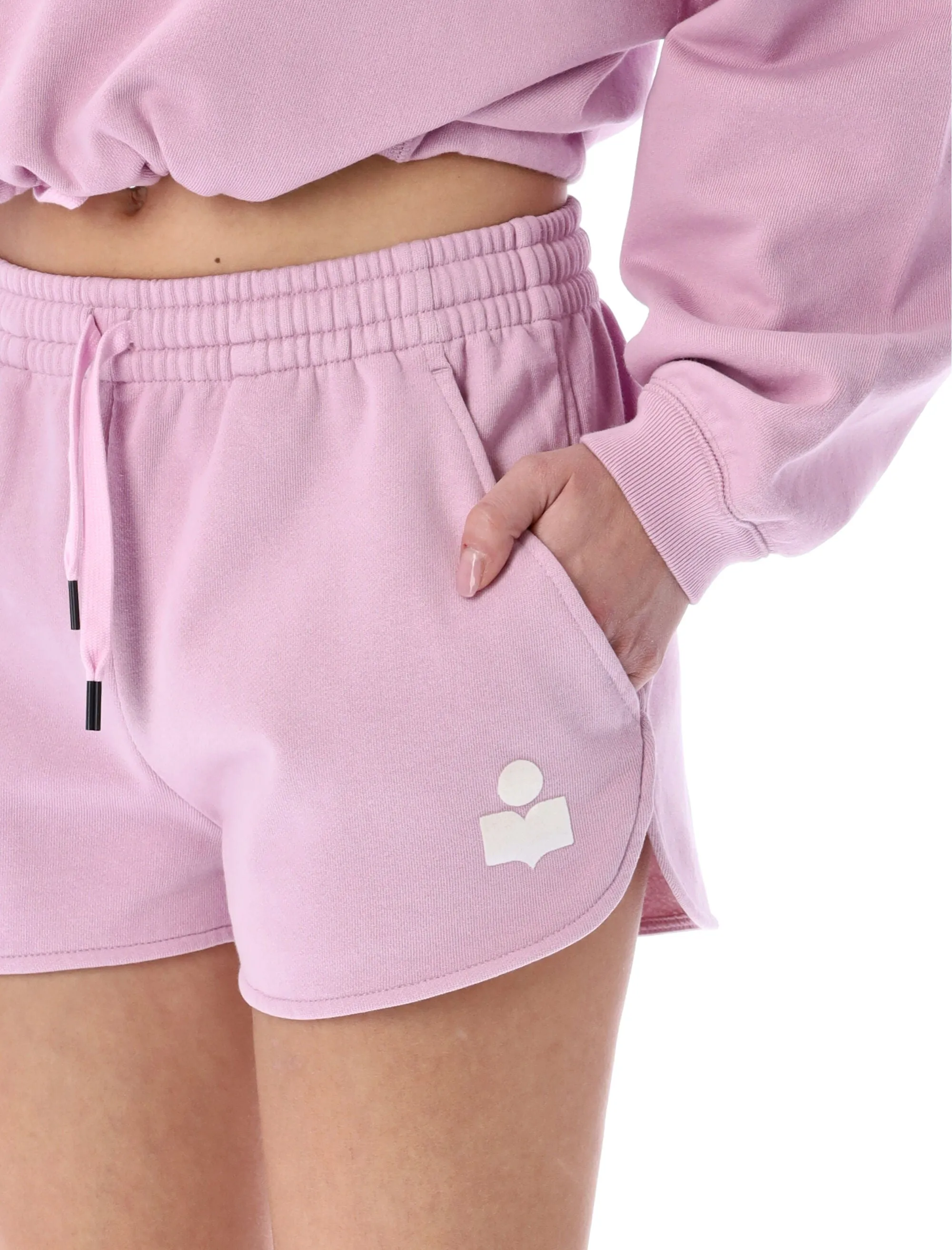 Isabel Marant toile Mifikia Logo Printed Shorts