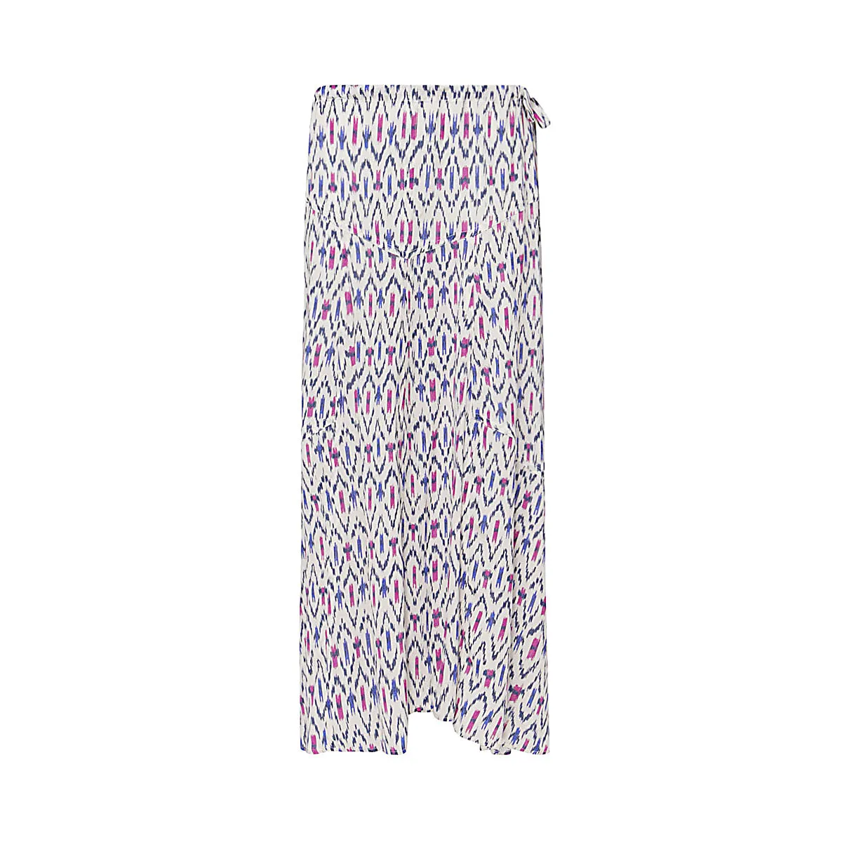Isabel Marant toile Pleated Graphic-Print Midi Skirt