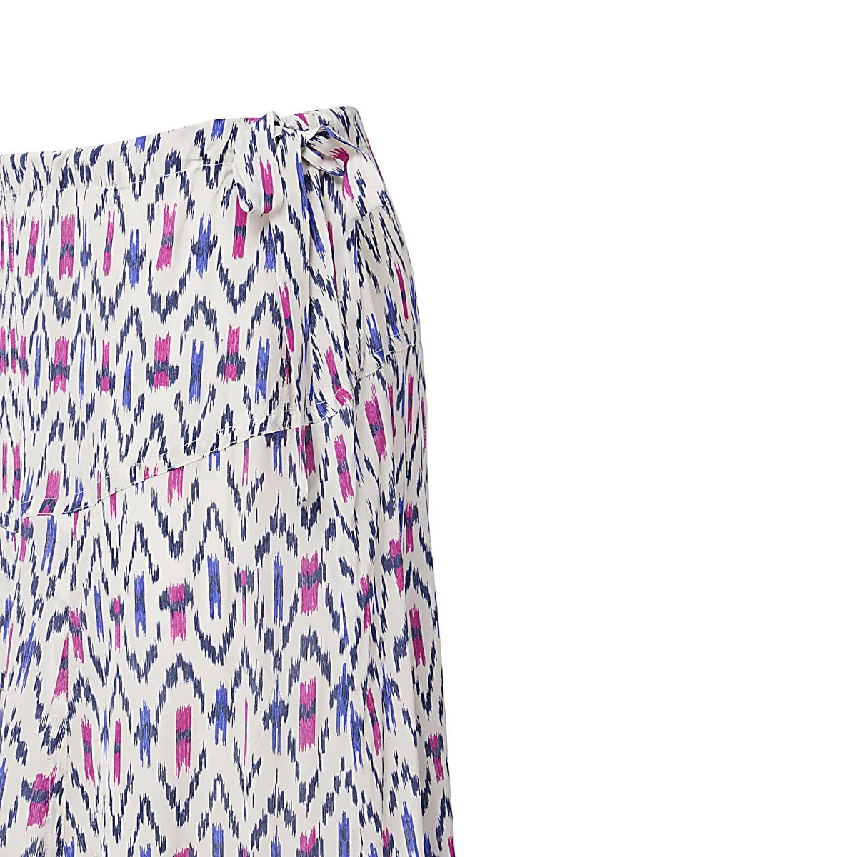 Isabel Marant toile Pleated Graphic-Print Midi Skirt
