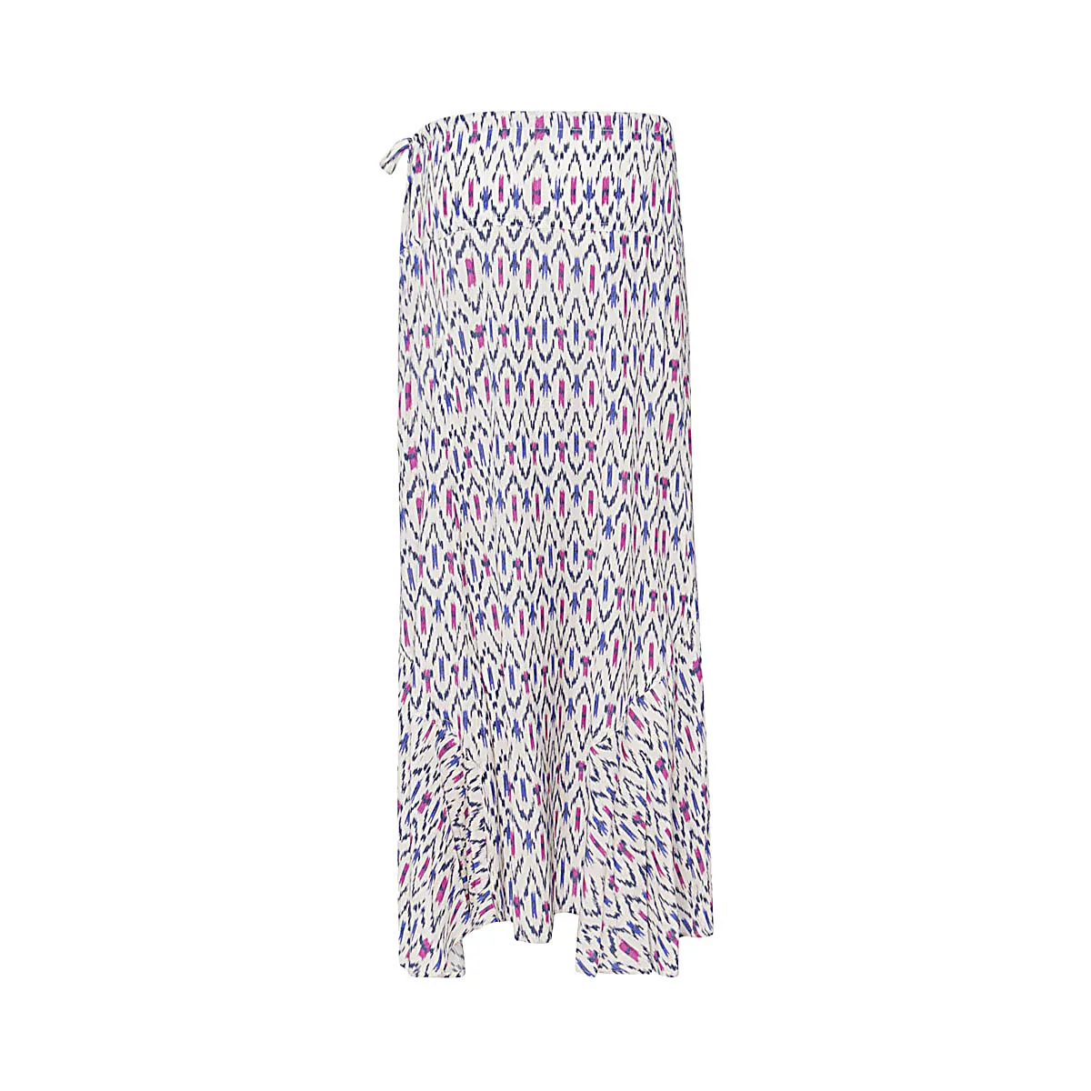 Isabel Marant toile Pleated Graphic-Print Midi Skirt
