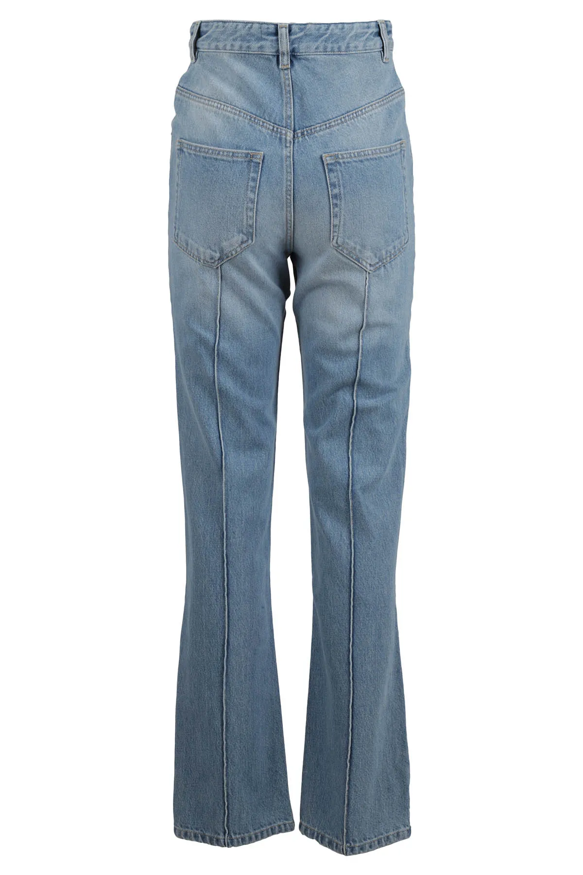 Isabel Marant Tuackom Button Detailed High Waist Jeans