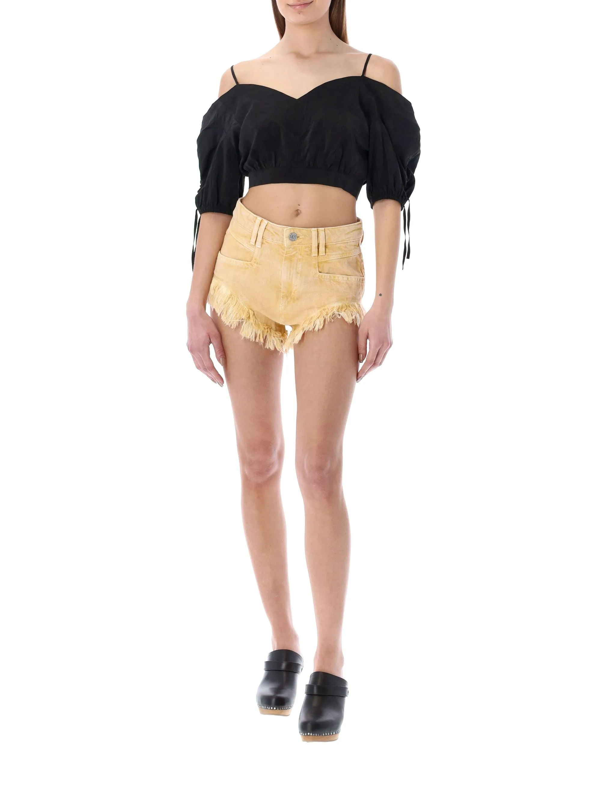 Isabel Marant V-Neck Strapped Cropped Top