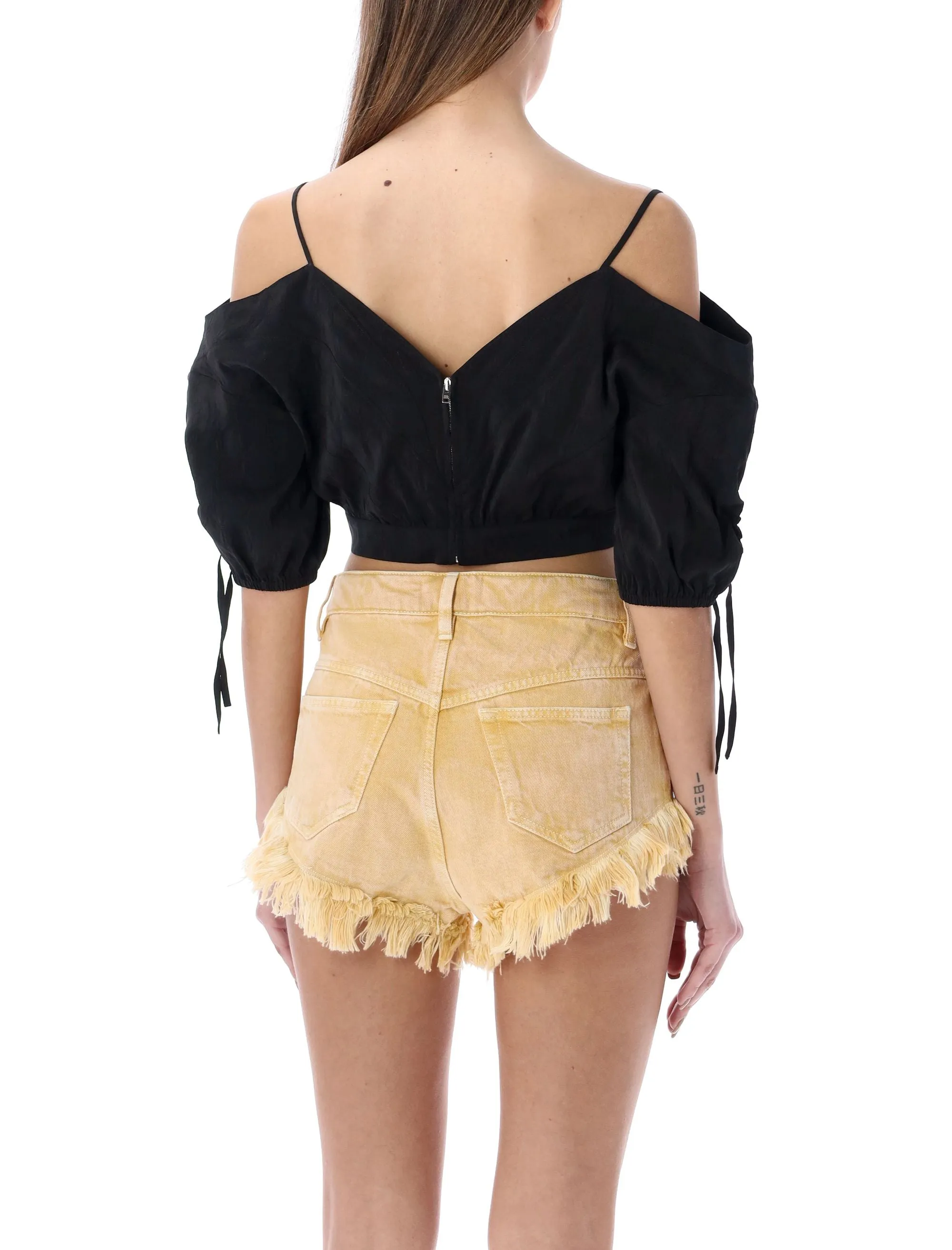 Isabel Marant V-Neck Strapped Cropped Top