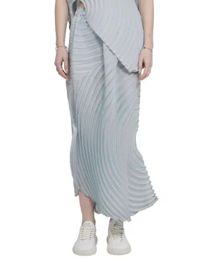 Issey Miyake Silence Pleated Midi Skirt